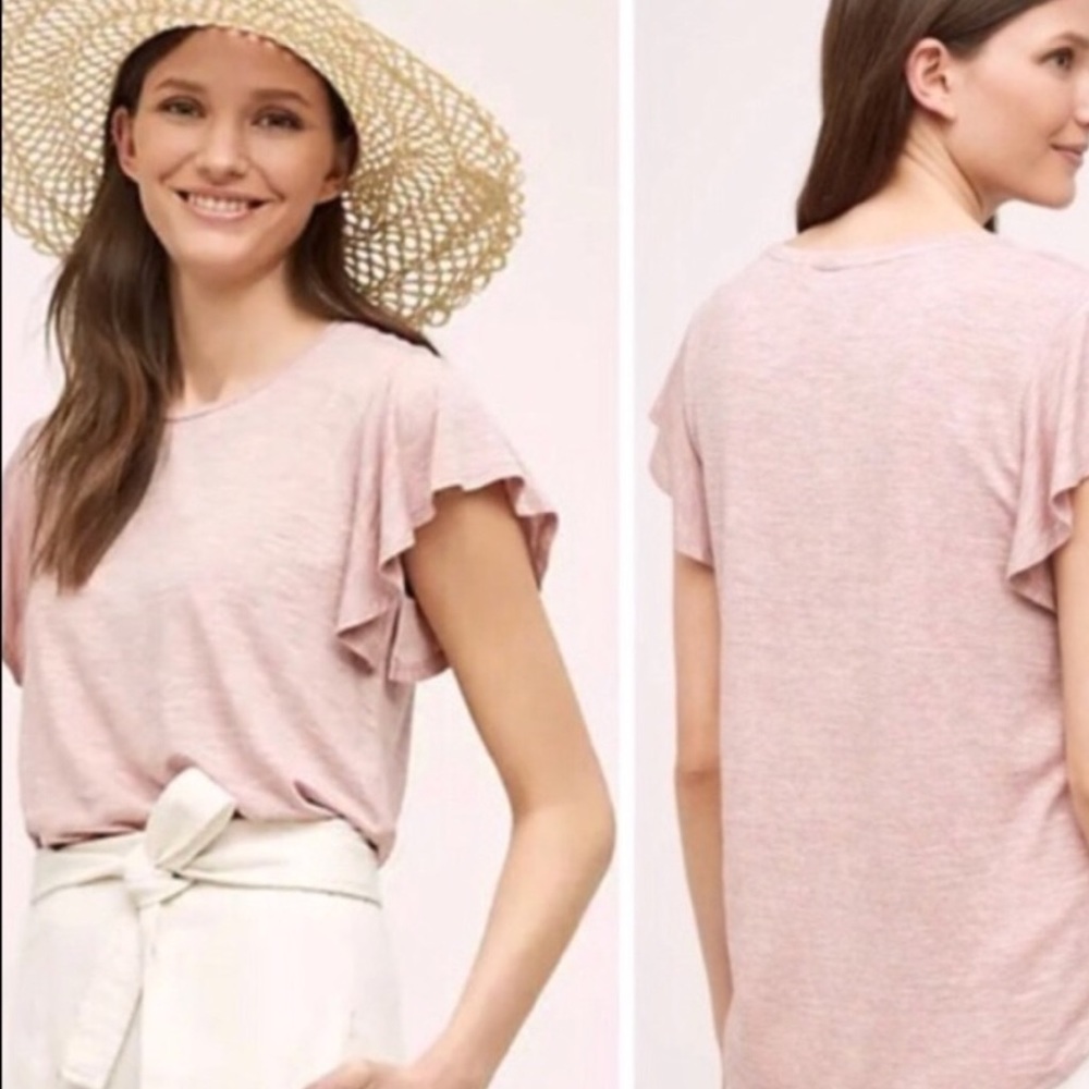 Dolan Left Coast Collection Flutter Sleeve Top - image 2